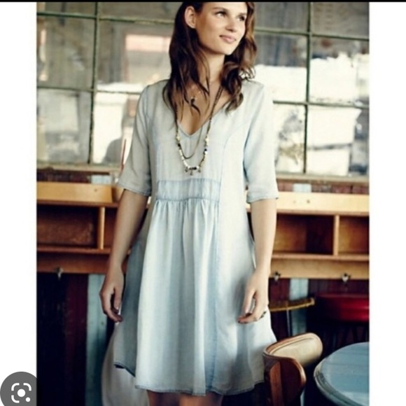 Anthro LA VIE Sam & Lavi Chambray Dress - Picture 5 of 6